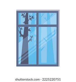 icono de aislamiento cerrado de la ventana