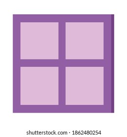 window house view isolated icon vector illustration design