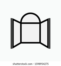 Window Icon. Architecture Element Illustration As A Simple Vector Sign and Trendy Symbol for Design and Websites, Presentation or Apps Elements. 