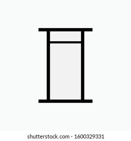 Window Icon. Architecture Element Symbol for Design, Presentation, Website or Apps Elements - Vector.