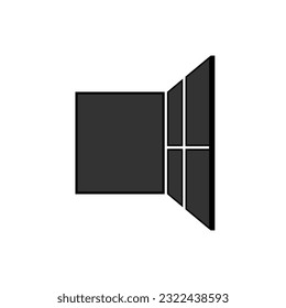 Window Icon. Building Window Icon. Building Facade Symbol. 