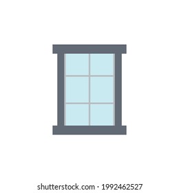 Window icon in color icon, isolated on white background 