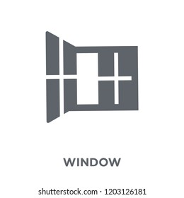 Window icon. Window design concept from  collection. Simple element vector illustration on white background.