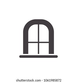 window icon design with glyph style. furniture collection series. vector illustration.