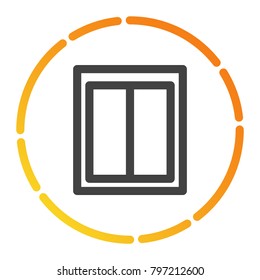 window icon design with outline style. vector illustration.