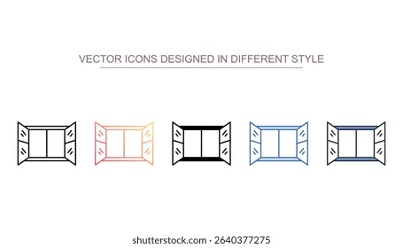 Window icon design with white background stock illustration