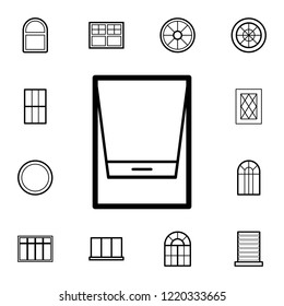 window icon. Detailed set of Doors, gates and windows icons. Premium quality graphic design icon. One of the collection icons for websites, web design, mobile app on white background