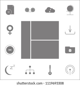 window icon. Detailed set of minimalistic icons. Premium quality graphic design sign. One of the collection icons for websites, web design, mobile app on white background