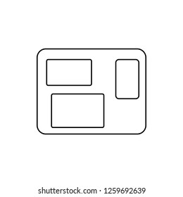 window icon. Element of web for mobile concept and web apps icon. Thin line icon for website design and development, app development