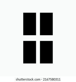 Window Icon. Facade Element Symbol - Vector.