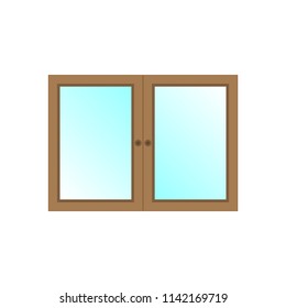 Window icon flat design. Vector illustration