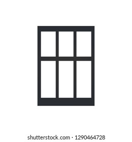 window icon in flat style isolated on white background. For your design, logo.