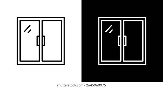 Window icon Flat style logo vector. perfect for UI designs