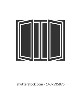 Window Icon in Glyph Style. Architecture Element Symbol for Design Elements, Websites, Presentation and Application - Vector.