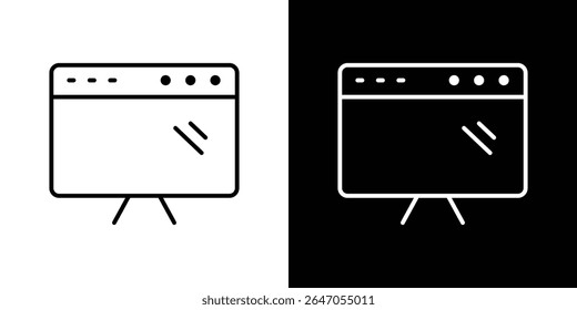 Window icon. Graphic Design vector icon. Ui Ux Icons