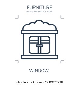 window icon. high quality line window icon on white background. from furniture collection flat trendy vector window symbol. use for web and mobile