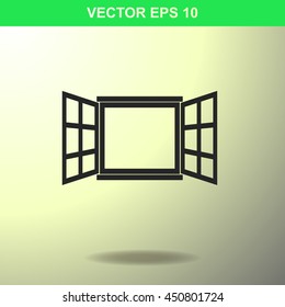 Window icon. Illustration for business.