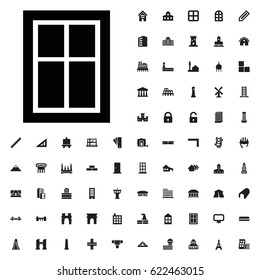 Window icon illustration isolated vector sign symbol. architecture icons vector set. on white background