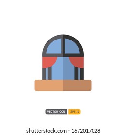 window icon isolated on white background. for your web site design, logo, app, UI. Vector graphics illustration and editable stroke. EPS 10.