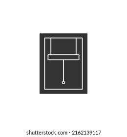 Window icon isolated on white background. Exterior symbol modern, simple, vector, icon for website design, mobile app, ui. Vector Illustration
