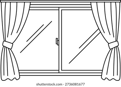 The window icon isolated on white background