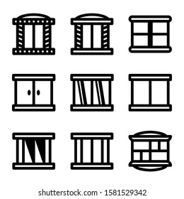 window icon isolated sign symbol vector illustration - Collection of high quality black style vector icons
