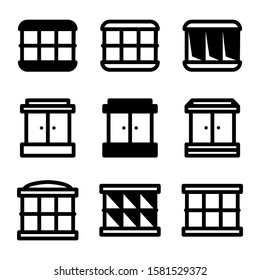 window icon isolated sign symbol vector illustration - Collection of high quality black style vector icons
