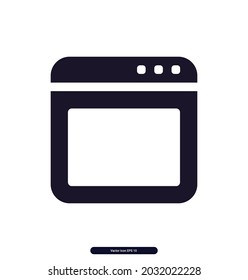 window icon. Layout Sign and symbol icons. vector illustrations. 