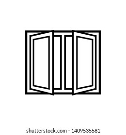 
Window Icon in Line Art Style. Architecture Element Illustration As A Simple Vector Sign & Trendy Symbol for Design and Websites, Presentation or Application.