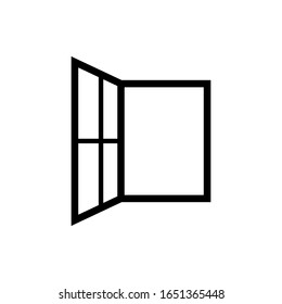 Window Icon in Line Art Style. Architecture Element Illustration As A Simple Vector Sign & Trendy Symbol for Design and Websites, Presentation or Apps Elements.