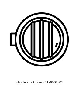 Window Icon. Line Art Style Design Isolated On White Background