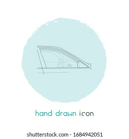 Window icon line element. Vector illustration of window icon line isolated on clean background for your web mobile app logo design.