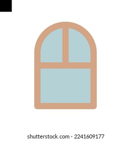 icono de ventana logotipo de estilo plano