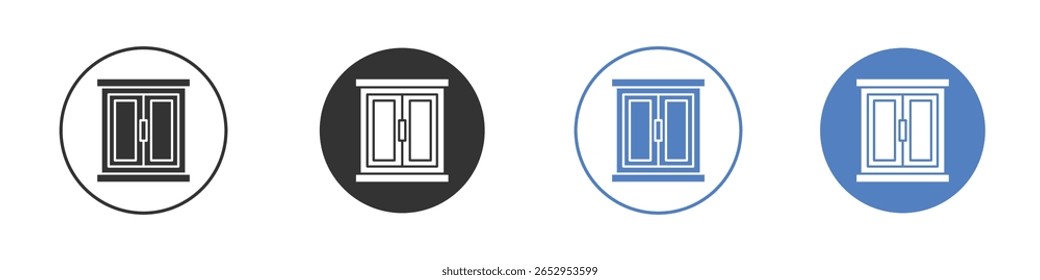 Ícone da janela designs de gráficos de logotipo
