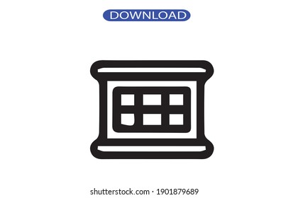 Symbol oder Logo einzeln auf Zeichen Vektorgrafik - hochwertige Vektorsymbole in schwarzem Stil.
