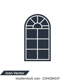 window icon logo vector illustration. window symbol template for graphic and web design collection