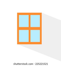 window icon with long shadow