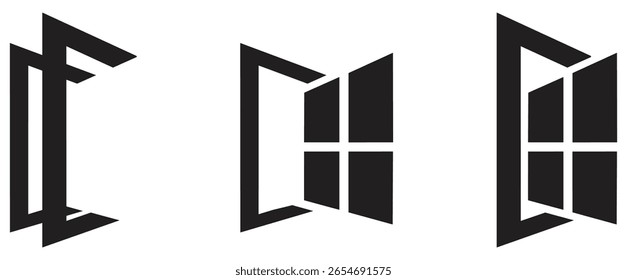 Icono de ventana Vector de diseño Abstractas moderno.