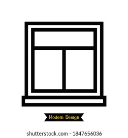 window icon with modern design. vector illustration
