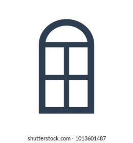 Window icon on white background. Vector illustration