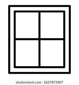 Icono de la ventana en el Vector de fondo blanco
Icono de Vector Artículos para el hogar