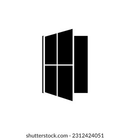 Window Icon. Opened, Unlocked Symbol.