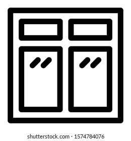 window icon outline vector design