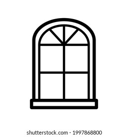 Icono de ventana Ilustración de diseño vectorial libre de regalías