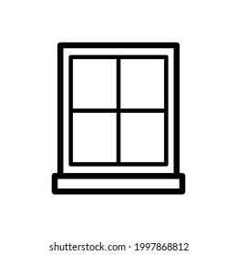Window icon Royalty free vector design illustration