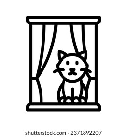 Conjunto de iconos de ventana colección de estilos en línea, sólido, plano, plano estilo de línea plana en fondo blanco