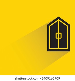 window icon with shadow on yellow background
