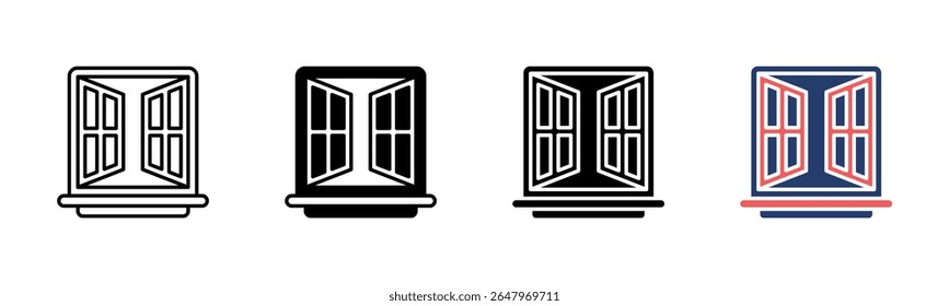 Window icon sheet multiple style collection