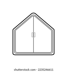 Symbol für das Symbol des Fensters, Vektorsymbol 