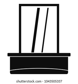 Window icon. Simple illustration of window vector icon for web